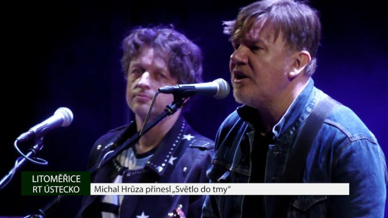 LITOMĚŘICE: Michal Hrůza přinesl „Světlo do tmy“
