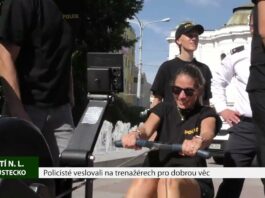 ÚSTÍ N. L.: Policisté veslovali na trenažérech pro dobrou věc