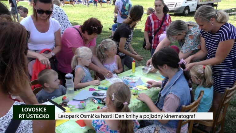 LOVOSICE: Lesopark Osmička hostil Den knihy a pojízdný kinematograf