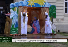 LITOMĚŘICE: Živý Betlém letos s vytrvalým deštěm a s minutou ticha