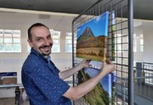 Jiří Svoboda vystavuje na nádraží „krajinu svého srdce“