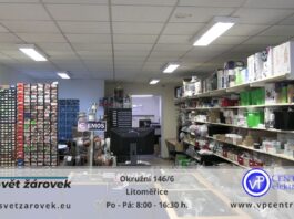 Svět žárovek v Litoměřicích  – vše, co svítí, na e-shopu i v prodejně (reklamní reportáž)