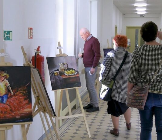 LITOMĚŘICE: V Kulturním a kreativním centru začala výstava obrazů a stromečků štěstí