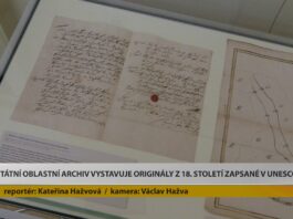 LITOMĚŘICE: Státní oblastní archiv vystavuje originály z 18. století zapsané v UNESCO