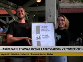 Hákův parní pivovar ocenil Labuť Garden v Litoměřicích