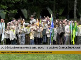 ÚŠTĚK: Do kempu se sjeli skauti z celého Ústeckého kraje