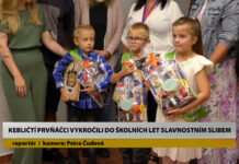 KEBLICE: Kebličtí prvňáčci vykročili do školních let slavnostním slibem